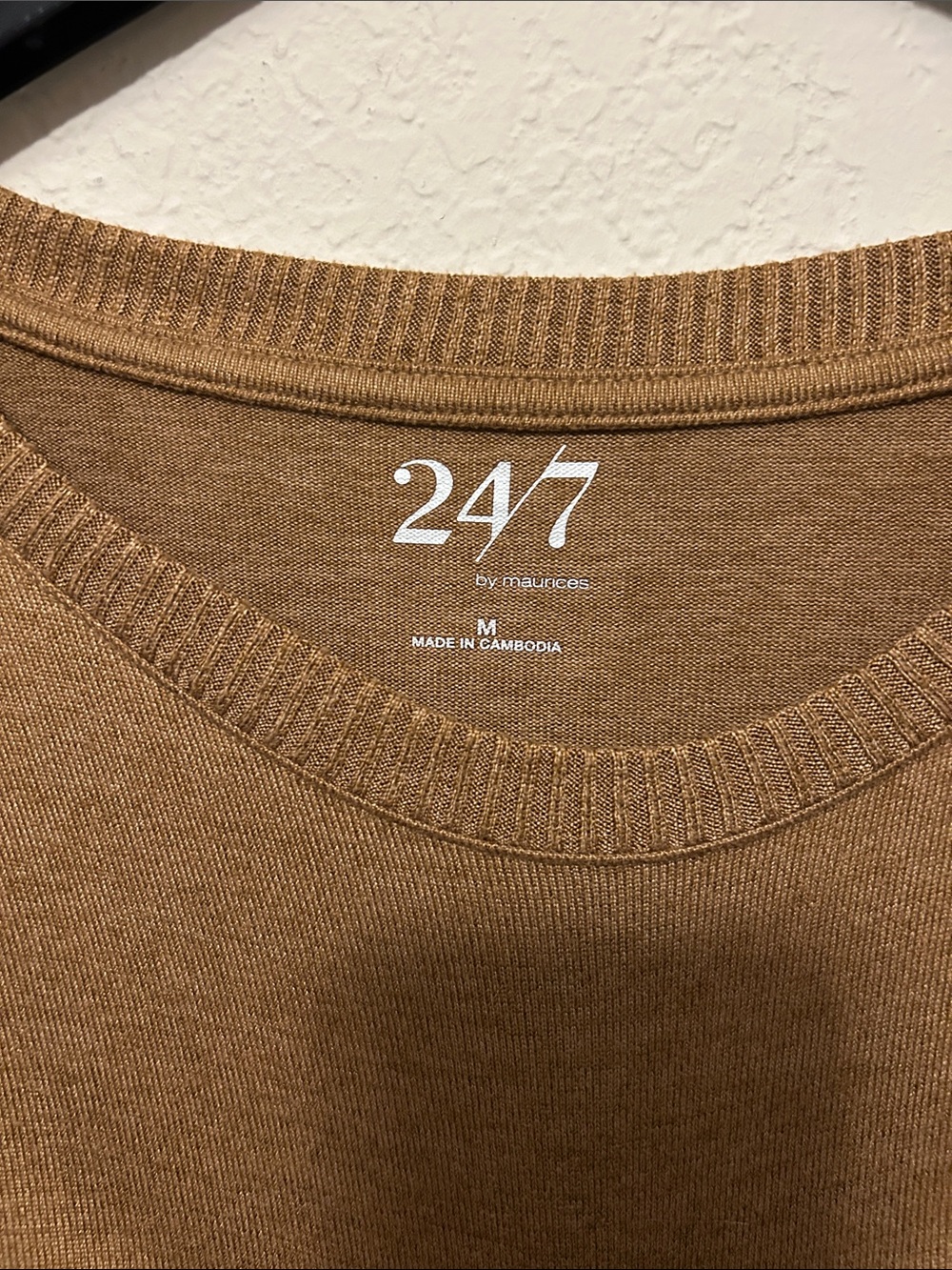 Maurice’s 247 Crewneck Sweater in Camel Brown - Picture 3 of 7